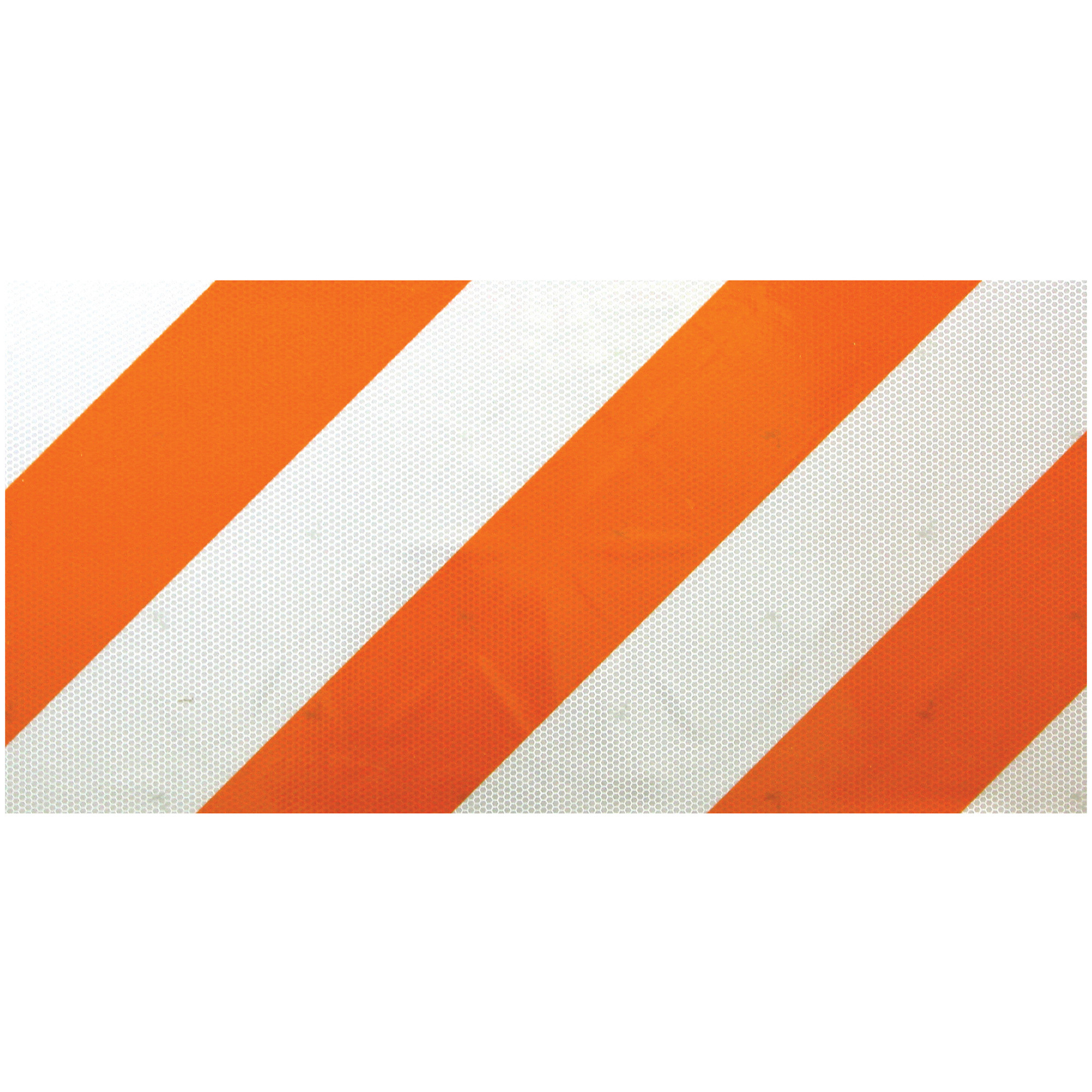 Plasticade 24in.L x 8in.H Barricade Board with HIP Sheeting, White, Model# PB824HIP